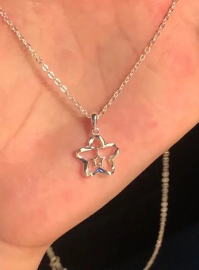 跳动幸运星星项链女轻奢小众设计高级ins学生配饰锁骨链简约闺蜜