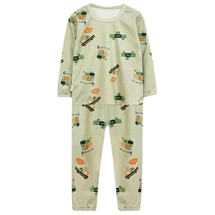 儿童秋衣套装纯棉男童秋裤全棉无骨秋冬加厚宝宝内衣婴儿保暖睡衣