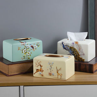 抽纸盒茶几创意纸巾盒餐巾盒客厅家用客创意多功能摆件工 新品 欧式