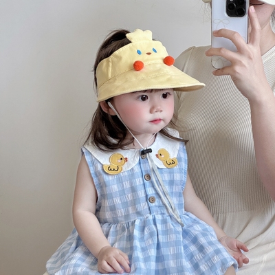 婴儿防晒帽夏季儿童遮阳鸭舌帽