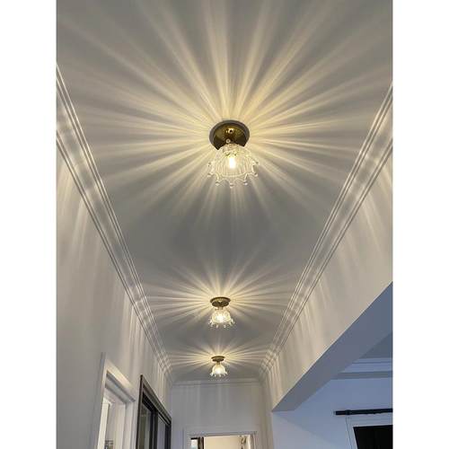 法式轻奢led走道灯走廊灯个性入户玄关灯阳台吸顶灯创意衣帽间灯