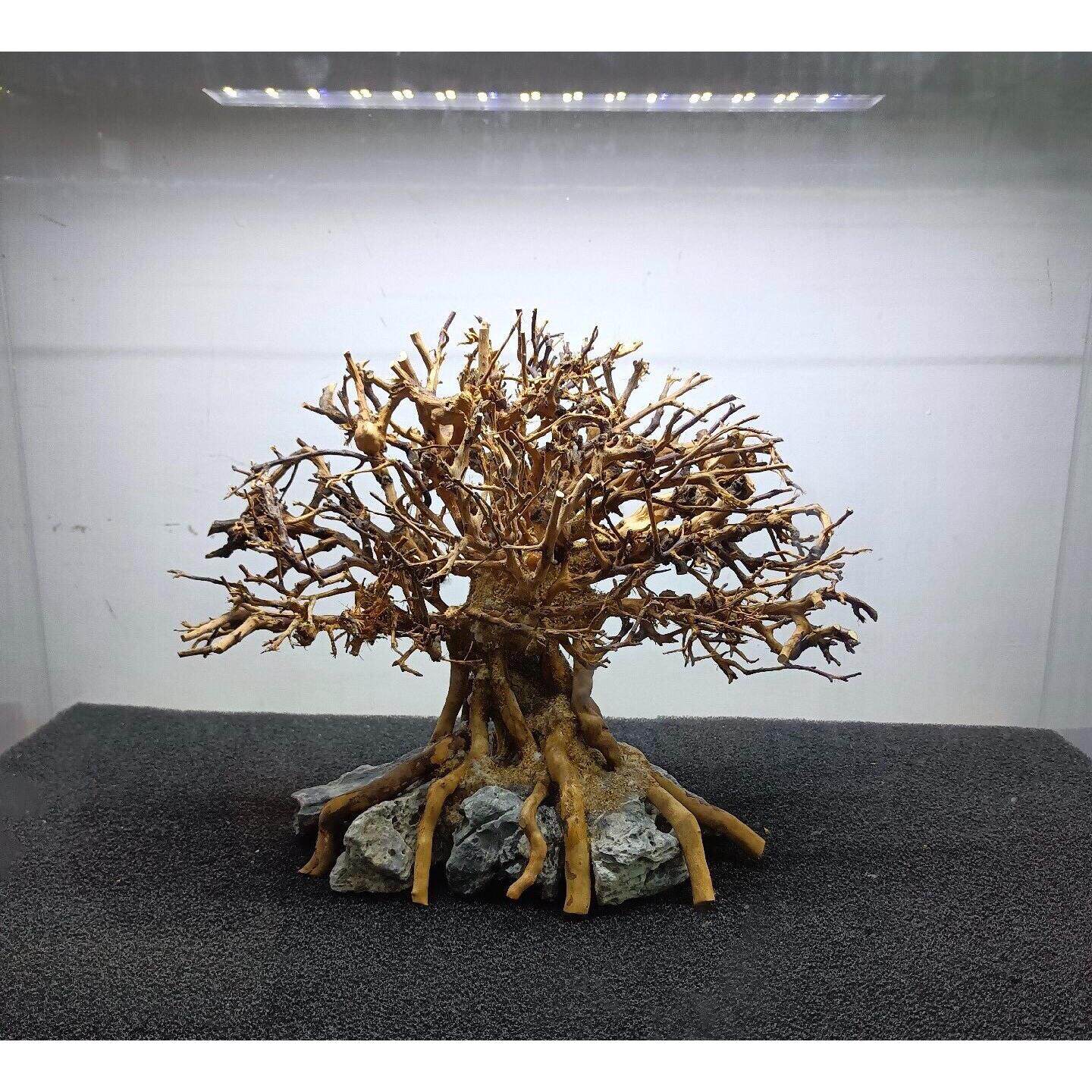 鱼缸造景沉木树根摆件水族箱装饰品仿真植物杜鹃根南美枝条
