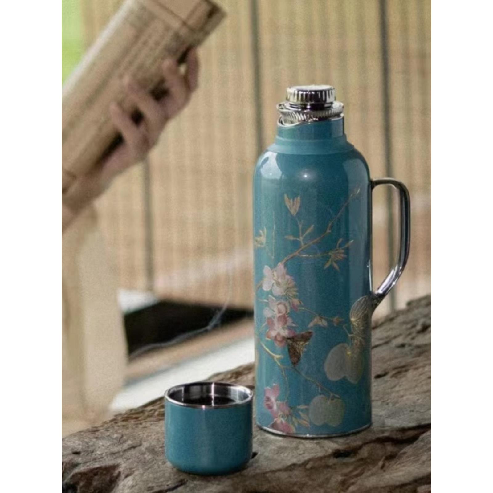 学古一园大午传家宝保温壶汽车炖茶壶316不锈钢家用保温壶