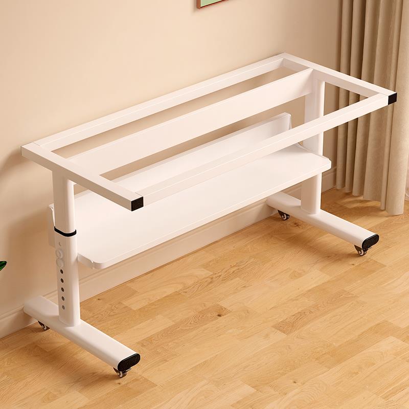 家用升降电脑桌框架桌腿可调节桌架加固加厚铁艺升降桌架升降桌腿