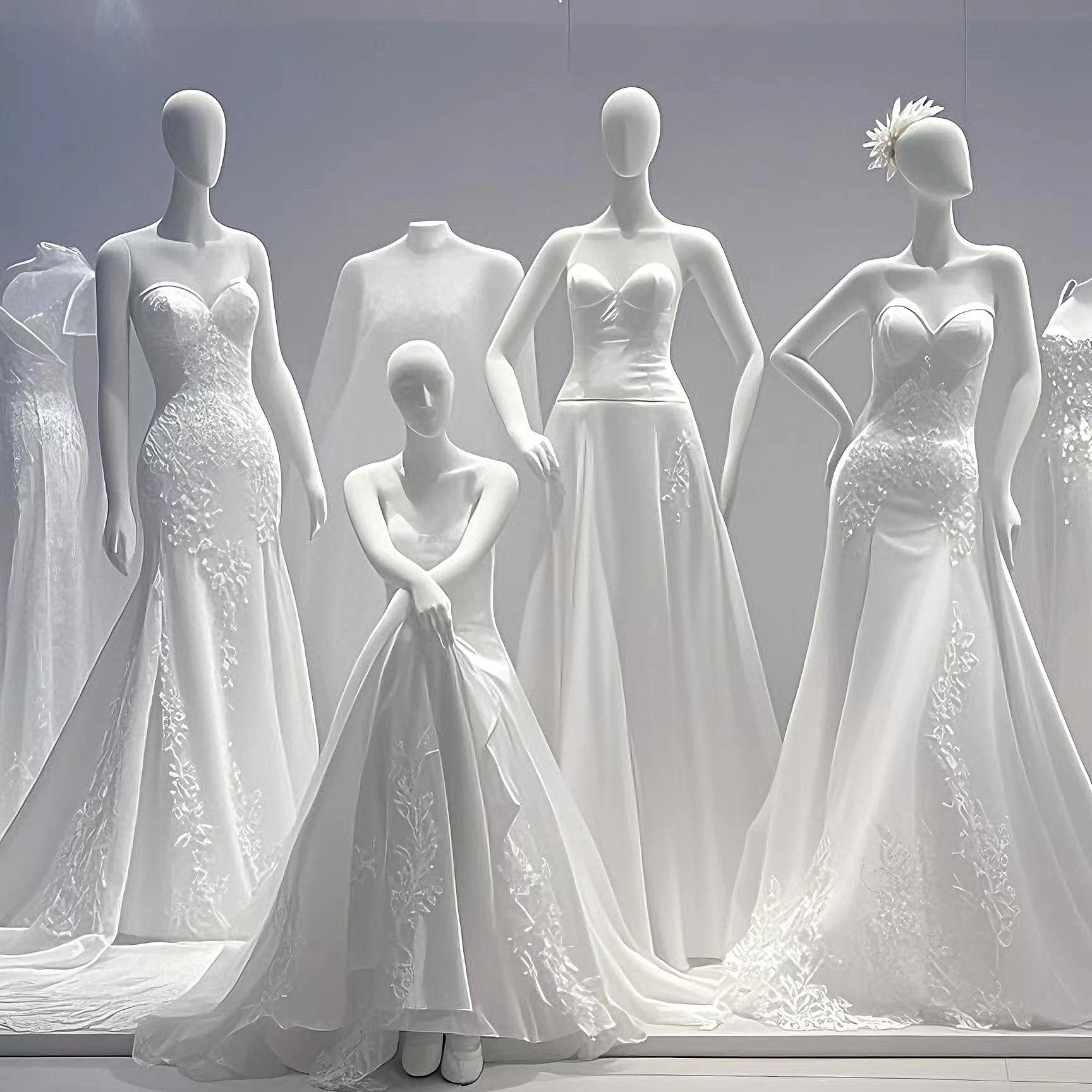 模特道具女全身人体假人台仿真模型橱窗婚纱女装内衣服装店展示架