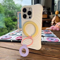 Dopamine dual-ring magnetic phone stand, double-sided ring buckle back sticker, strong adhesion to the desktop, portable photography magic tool thumbnail 3