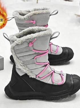 漠河雪靴户外靴子加绒加