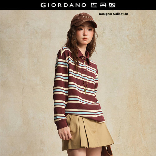 Giordano/佐丹奴宽松长袖POLO