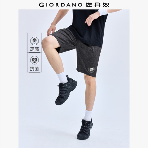 Giordano刺绣短裤凉感抗菌