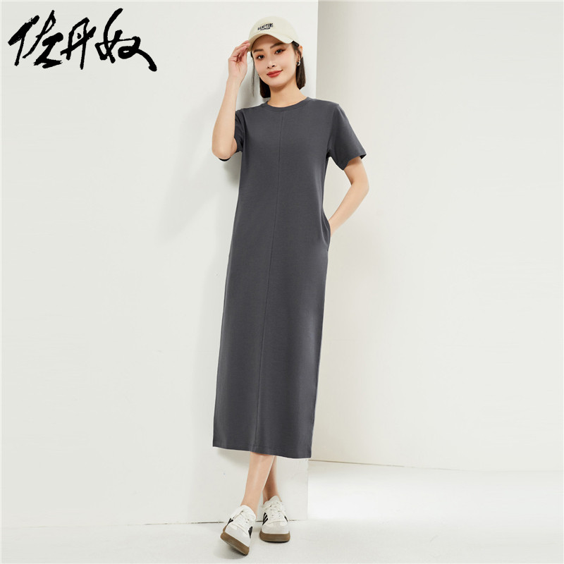 ����ūȹ��Ůװ������֯�ƹǺ󿪲�Բ��T������ȹ 05464461