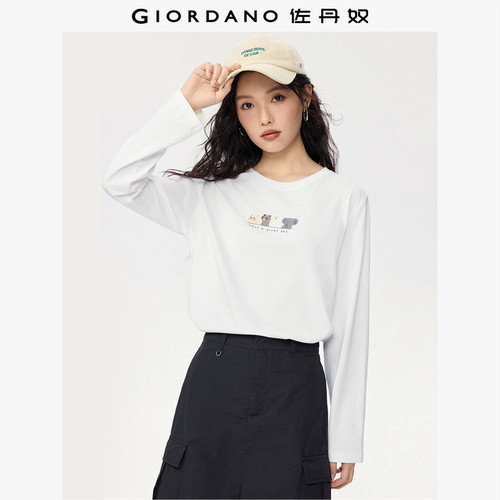 Giordano/佐丹奴长袖常规印花