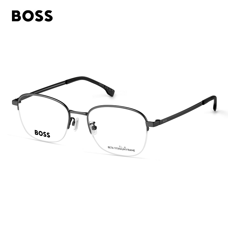 HUGOBOSS复古文艺圆框眼镜架