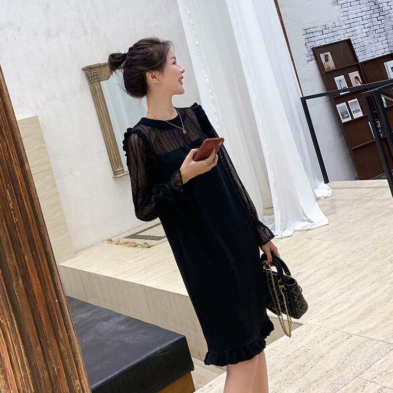 大码女装2019春装新款胖女人洋气遮肚蕾丝连衣裙减龄胖妹妹mm裙子在类目 女装/女士精品, 大码女装中 - 来自Buy2taobao.com提供专业的淘宝代购服务