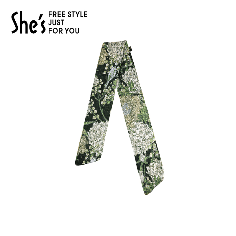 shes复古提花铝丝DIY领巾发带