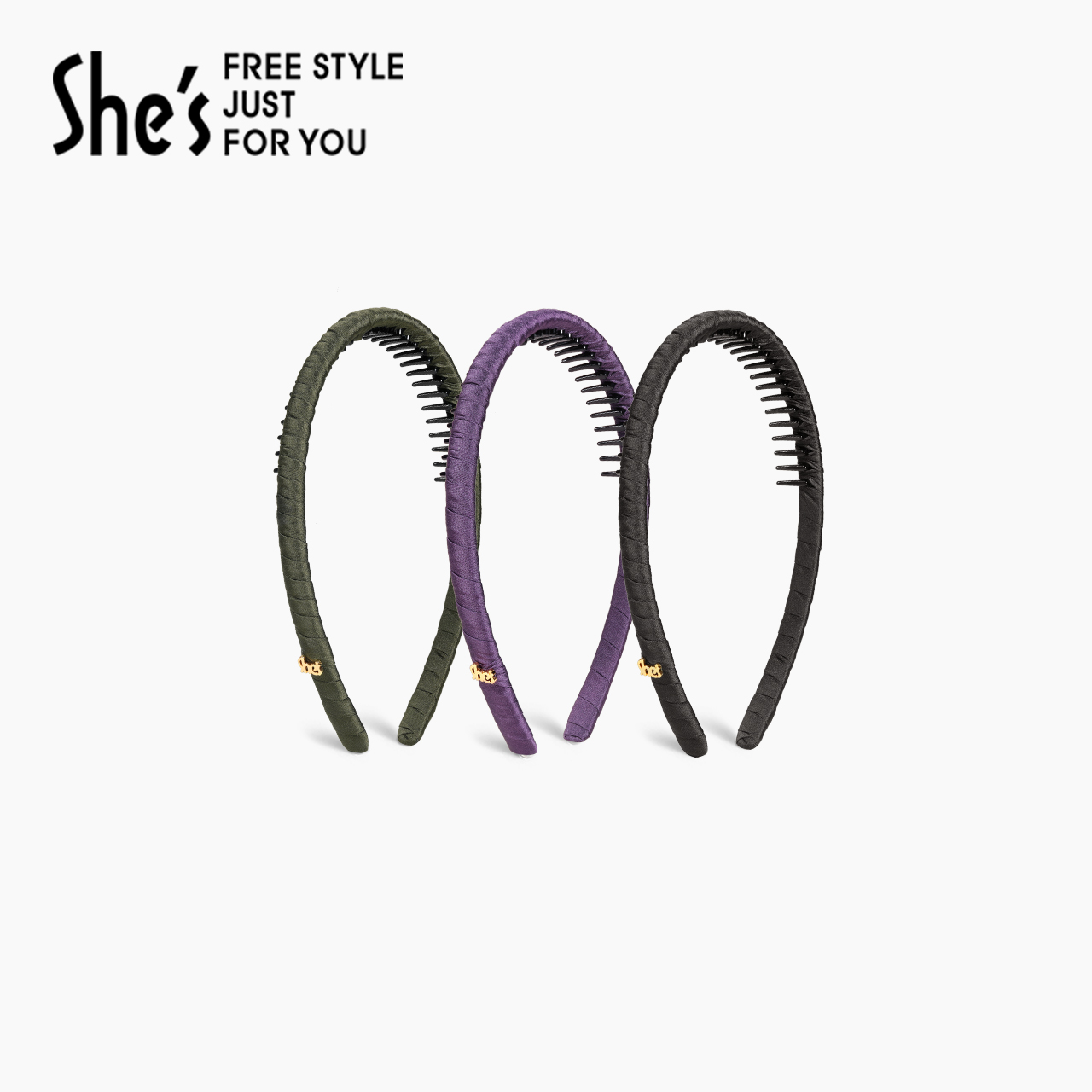 shes茜子简约百搭带齿发箍