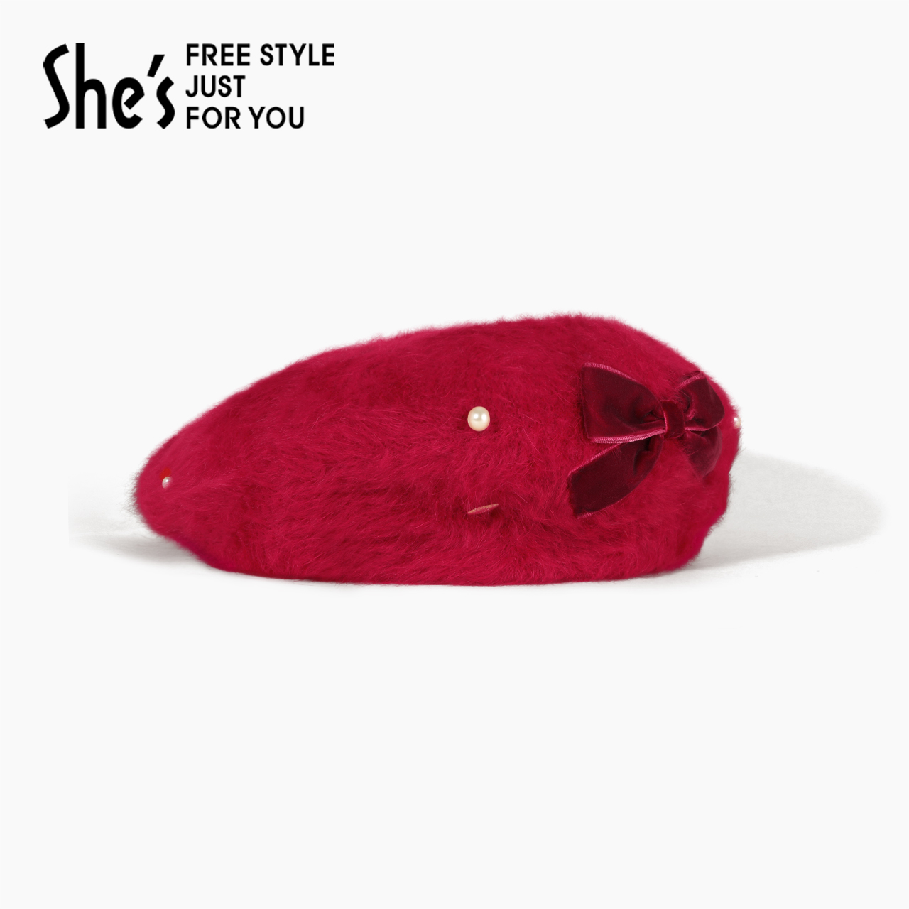 shes原创复古风贝雷帽