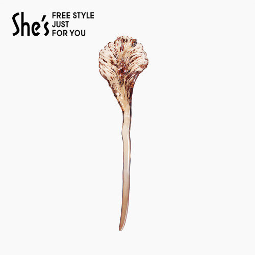 shes渐变工艺水晶兰花瓣发簪
