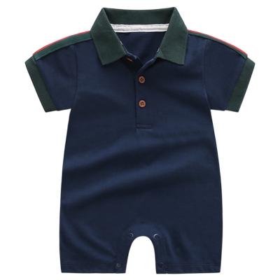 男宝宝百天宴绅士风连体衣满月服