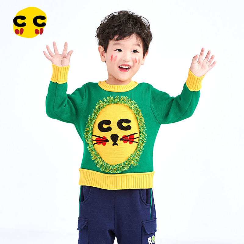 clanc休闲百搭秋冬儿童针织衫