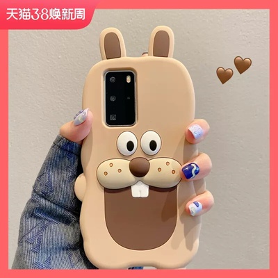 适用OPPOA96手机壳A93保护套A72卡通a92s全包A53防摔A56呆萌R17可爱A11女A9X新款r15软R11S立体5G硅胶兔子A8