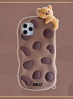 nova7se趴趴饼干熊适用华为nova6手机壳nova5ipro软p40全包防摔p30pro硅胶套5z可爱p20带挂绳潮女款mate30 5G