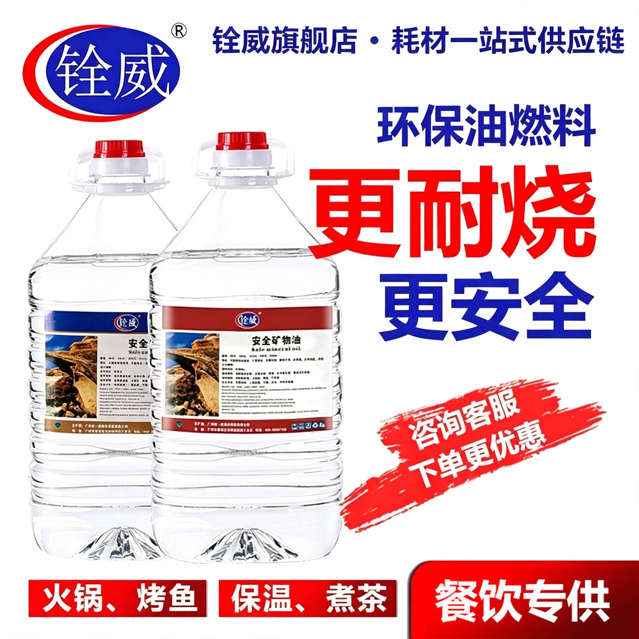 环保植物油小火干锅餐饮火锅燃料罐餐饮用烤鱼炉矿物油燃油桶装油图片