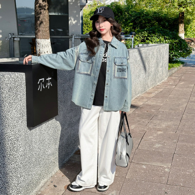 女童衬衫休闲开衫衬衣小众舒适甜酷外穿森系日系流行超美韩系服饰