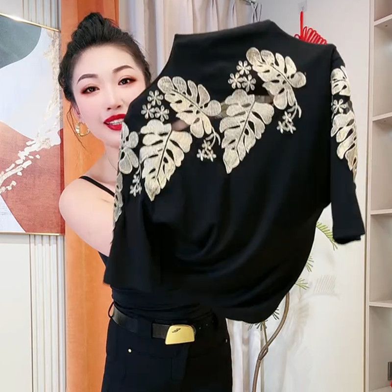 网红爆款时尚减龄修身显瘦上衣女中老年女装
