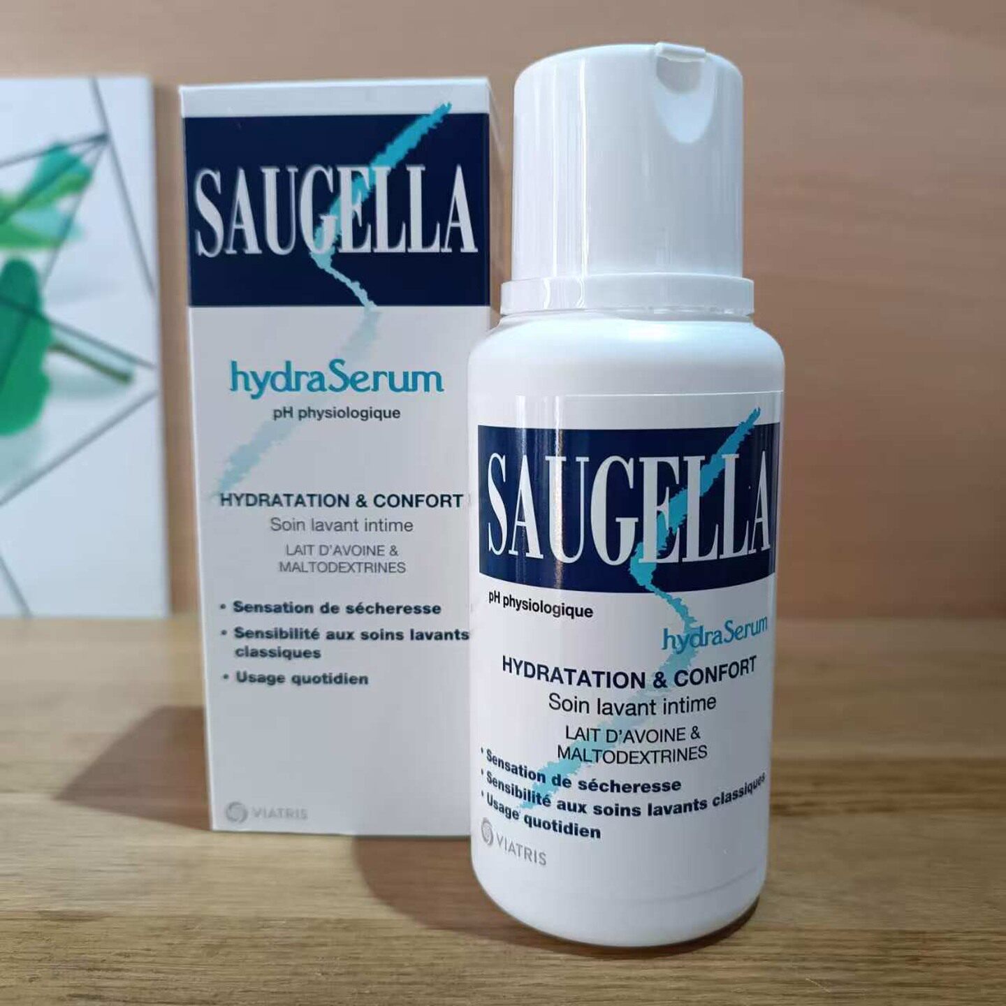 现货Saugella赛吉儿 Hydraserum 日常清洁私护洗液干燥滋润200ml