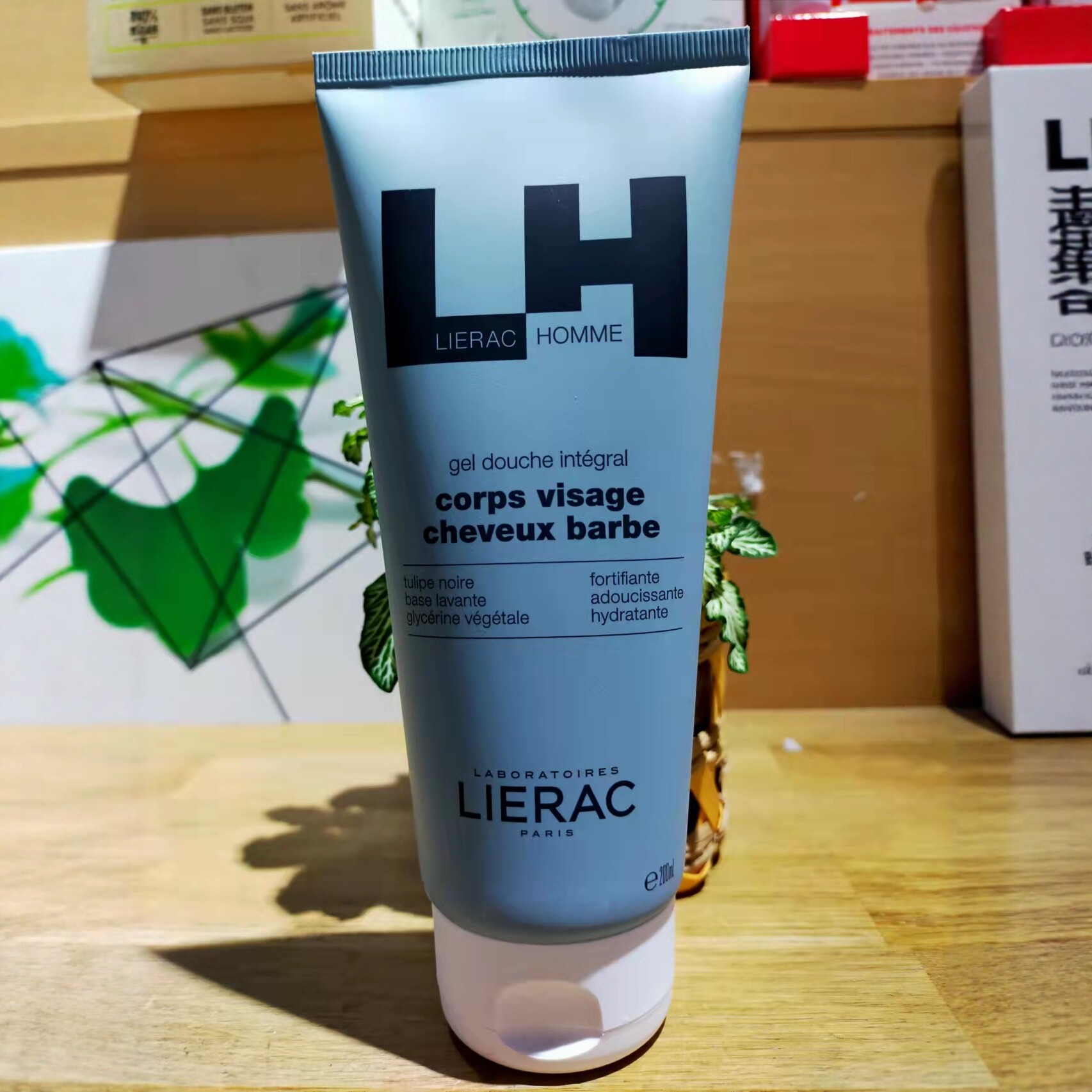 现货法国Lierac丽蕾克男士Gel Douche沐浴洗发清洁保湿凝胶200ml