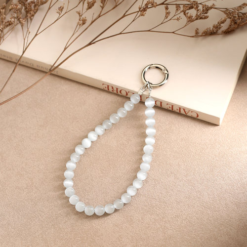 猫眼石手机链挂绳挂件女款长包包钥匙扣吊坠指环扣腕绳子腕带结实