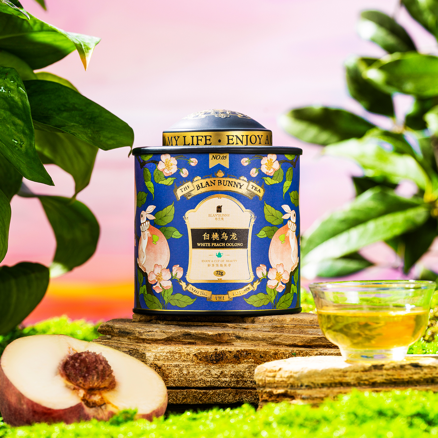 布兰兔blanbunny白桃乌龙泡茶
