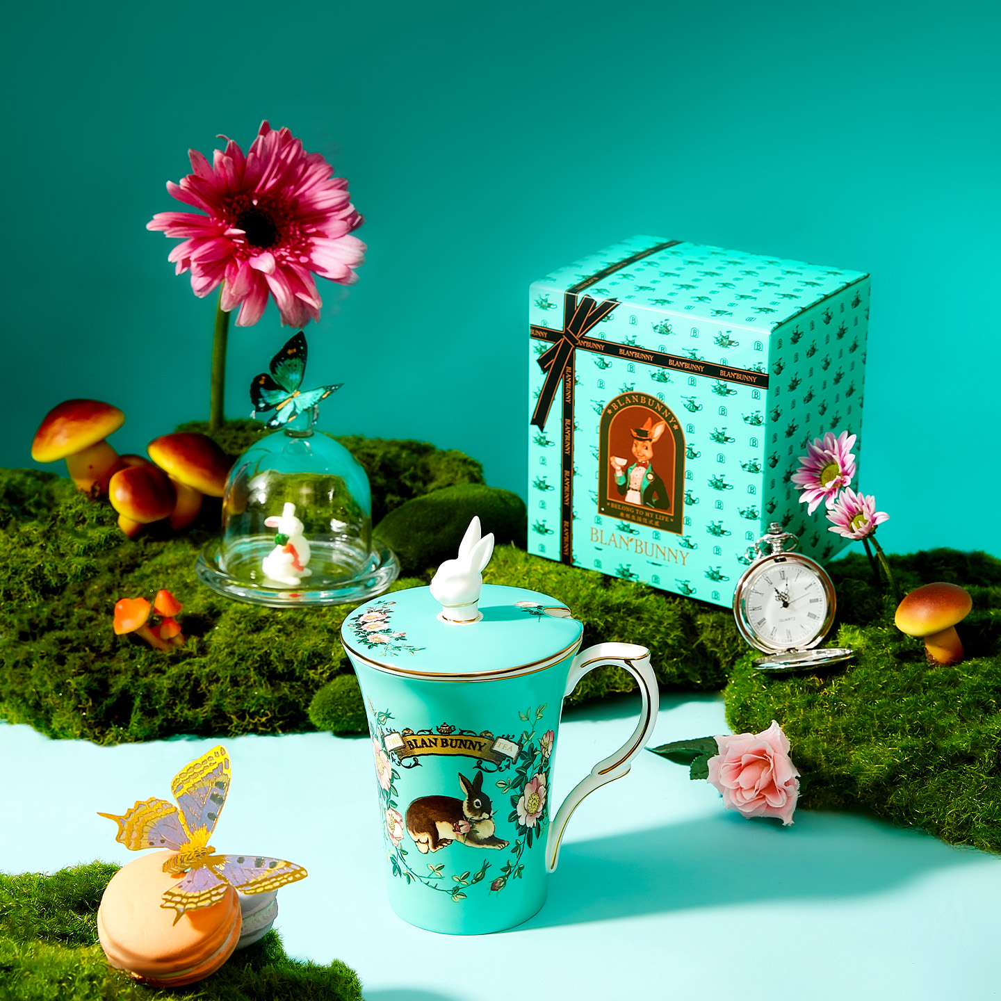 带盖马克杯blanbunny骨瓷