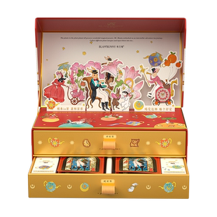 布兰兔植萃轻养日夜花果茶礼盒含趣味卡片多口味乌龙茶砖创意礼物