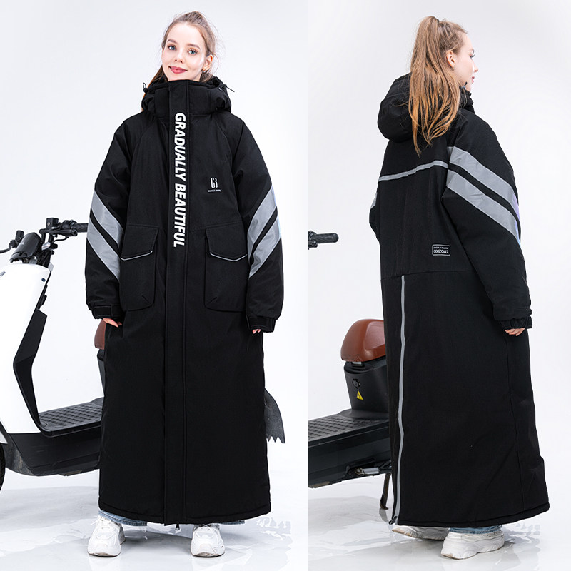 电动车骑行防寒衣冬季加绒加厚保暖挡风被防风防水电瓶车挡风罩