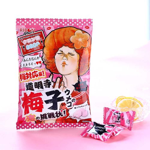 理本ribon道明寺超酸软糖梅子