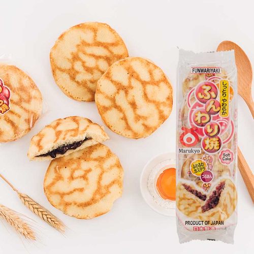 临期日本进口零食糕点丸京红豆鸡蛋糕包点心早餐红豆夹心饼