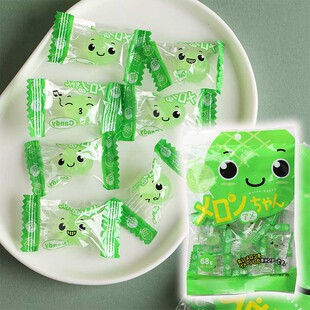 日本进口川口哈密瓜味糖果水果糖圈圈果汁喜糖硬糖