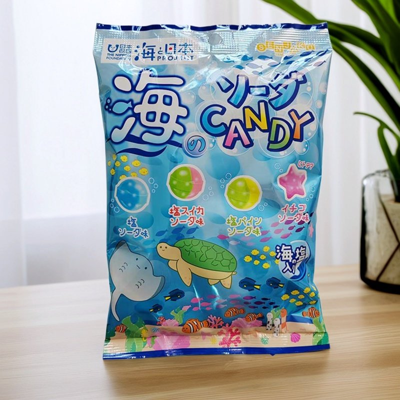 日本进口扇雀饴SENJAKU海世界碳酸水果味糖果礼物婚宴喜糖