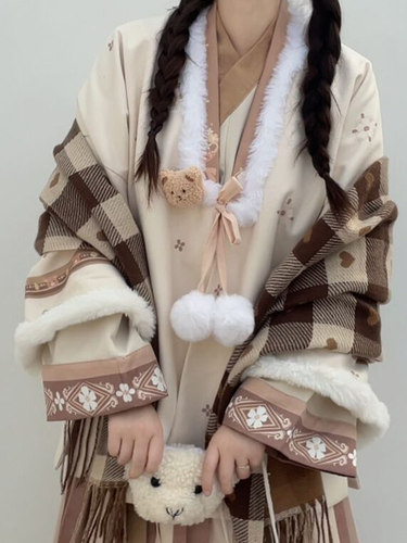 加厚秋冬汉元素日常通勤明制汉服