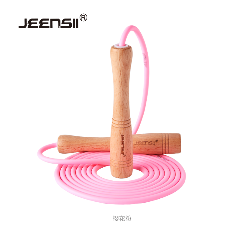 JEENSII杰恩斯 M系列 木柄跳绳榉木 PVC6mm 健身减肥燃脂M10