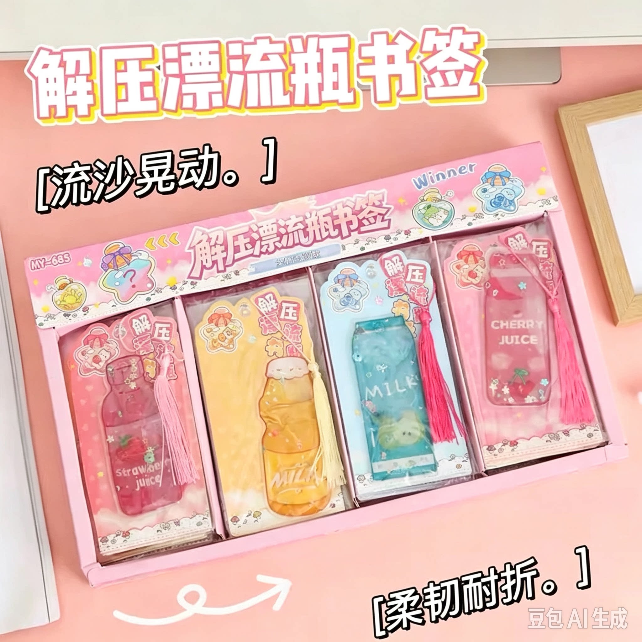 流沙漂流瓶书签奖励儿童幼儿园