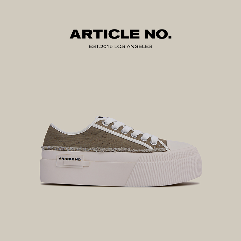 ARTICLE NO.新品厚底增高帆布鞋低帮休闲鞋单鞋女鞋春秋款