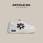 休闲鞋 ARTICLE 休闲面包鞋 男女同款 NO.小花汉堡鞋 增高厚底小白鞋