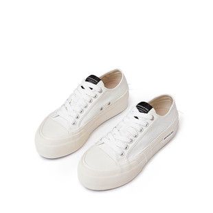 赵丽颖同款ARTICLE NO.厚底帆布鞋时尚设计款松糕鞋增高小白鞋女