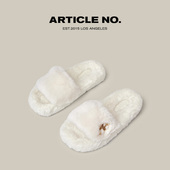 NO.毛毛拖鞋 外穿休闲厚底时尚 一字拖女鞋 ARTICLE 秋冬拖鞋