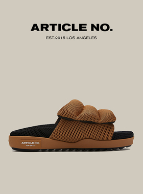 ARTICLE NO.美式复古一字拖透气半拖鞋休闲百搭小众设计舒适厚底