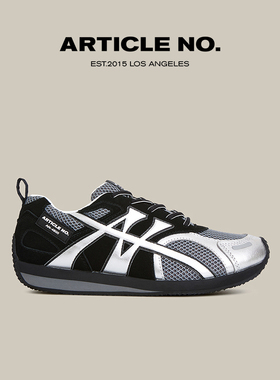 【刘宇宁同款】ARTICLE NO.黑拼银新款复古时尚网面休闲鞋男女