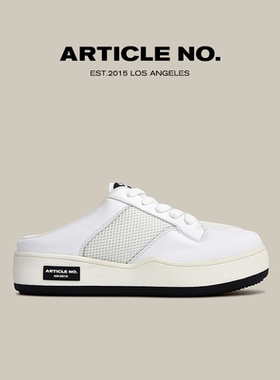 ARTICLE NO.复古厚底汉堡鞋休闲半拖时尚百搭潮流增高单鞋秋冬款