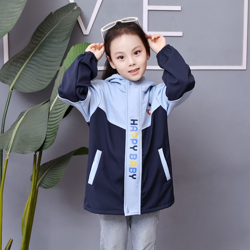 儿童外穿防脏罩衣中大童防水中长款外套护衣秋冬外套正穿宝衣帽衫